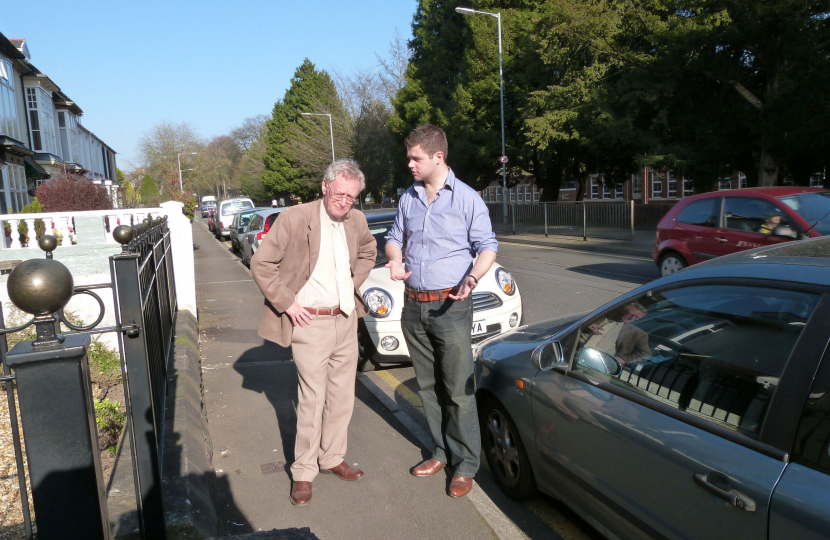 Tony & Craig focus on safety outside Bishop Gore Comprehensive School